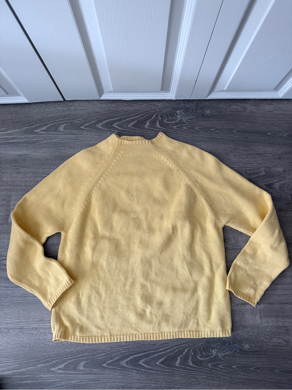 Charter Club Women's Yellow Crewneck Sweater